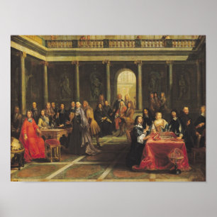 Queen Christina of Sweden  and her Court Poster
