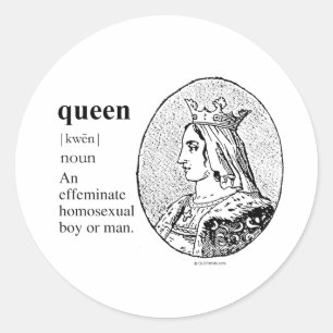 QUEEN CLASSIC ROUND STICKER