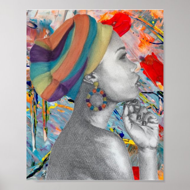 Queen Confidence 8x10 Premium Canvas Gloss Poster (Front)