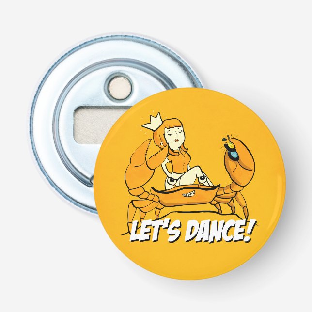 Queen Crab Reggae Girl Bottle Opener (Front)