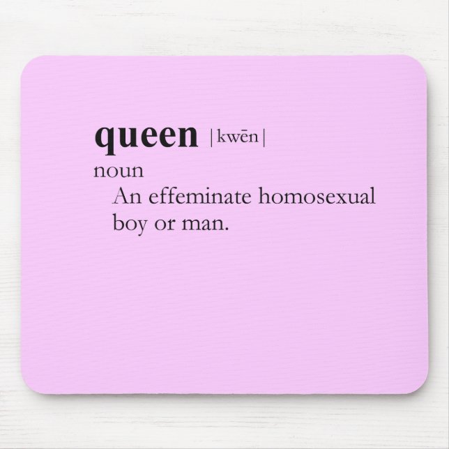 QUEEN (definition) Mouse Pad (Front)