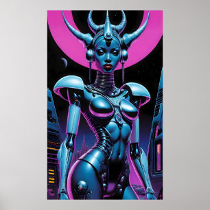 Queen Deliciosa Ken Gauge Afrofuturism Poster