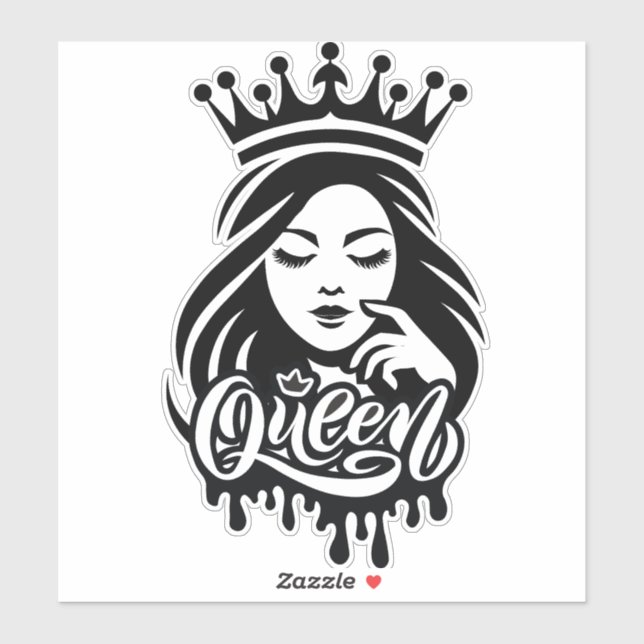 Queen Design – Elegant Royal Crown (Sheet)