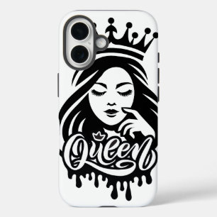 Queen Design – Elegant Royal Crown iPhone 16 Case