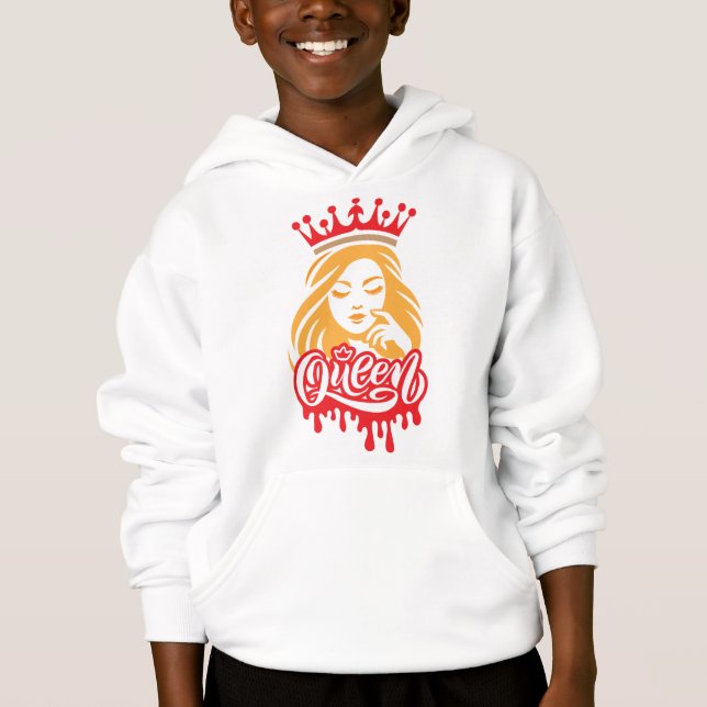 Queen Design – Elegant Royal Crown Typography for (Front)