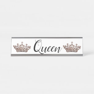 “Queen” Desk Name Plate
