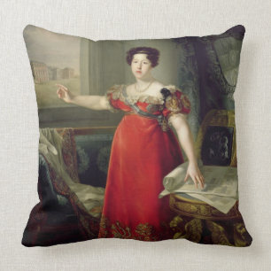 Queen Dona Maria Isabel de Braganza, 1829 (oil on Cushion