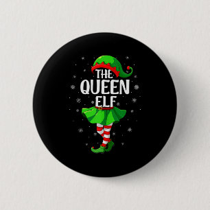 Queen Elf Christmas Girls Women Elf Squad Xmas Fam 6 Cm Round Badge