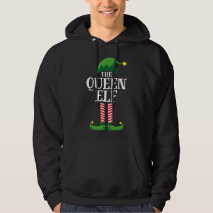 Queen Elf Matching Family Christmas Party Elf Hoodie