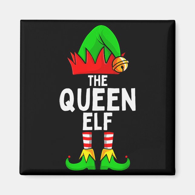 Queen Elf Matching Family Christmas Women  Magnet (Front)