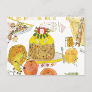 Queen Elizabeth 1 Funny Cake History Cartoon Art Postcard