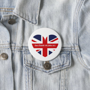 Queen Elizabeth 70th Jubilee 2022 7.5 Cm Round Badge