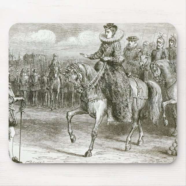 Queen Elizabeth at Tilbury Mouse Pad (Front)
