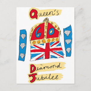 queen elizabeth diamond jubilee 2012 postcard