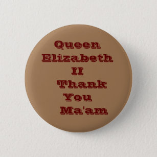 Queen Elizabeth gratitude button