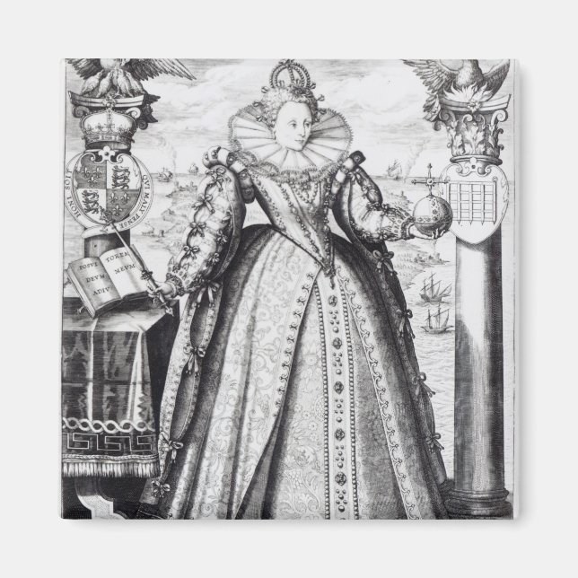 Queen Elizabeth I  1596 Magnet (Front)