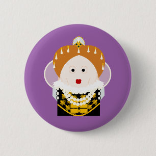 Queen Elizabeth I 6 Cm Round Badge