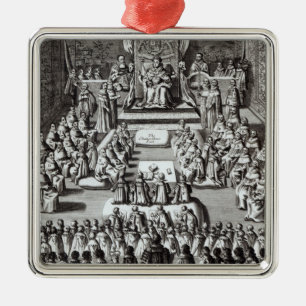 Queen Elizabeth I and Parliament Metal Tree Decoration
