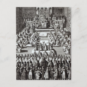 Queen Elizabeth I  and Parliament Postcard
