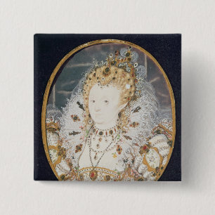 Queen Elizabeth I, c.1595-1600 15 Cm Square Badge