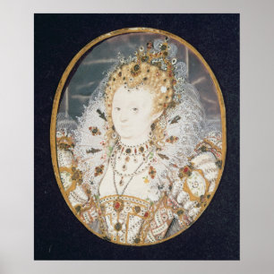 Queen Elizabeth I, c.1595-1600 Poster