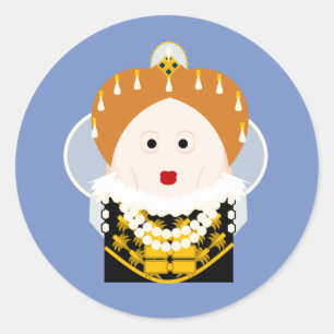 Queen Elizabeth I Classic Round Sticker