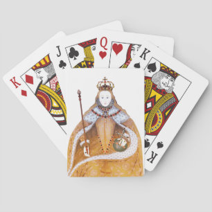 Queen Elizabeth I - historical illustration Playing Cards