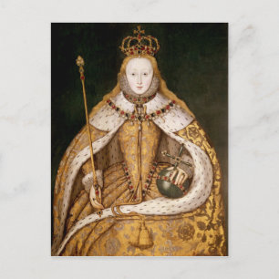 Queen Elizabeth I in Coronation Robes Postcard