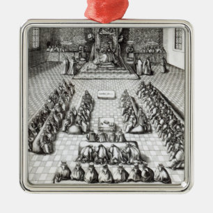Queen Elizabeth I  in Parliament Metal Tree Decoration