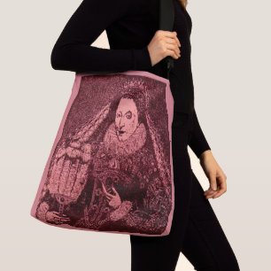 Queen Elizabeth I in pink Crossbody Bag