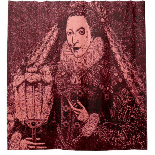 Queen Elizabeth I in pink Shower Curtain