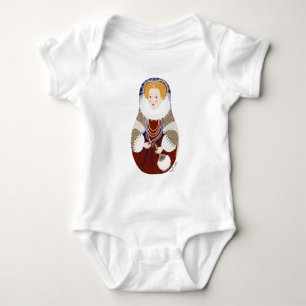 Queen Elizabeth I Matryoshka Baby Bodysuit