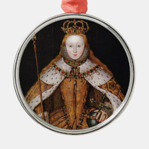 Queen Elizabeth I Metal Ornament