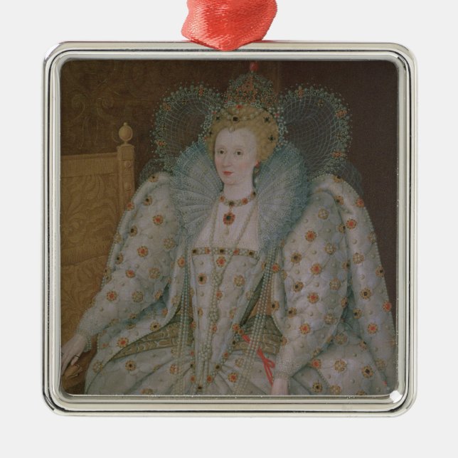 Queen Elizabeth I of England and Ireland Metal Ornament (Front)