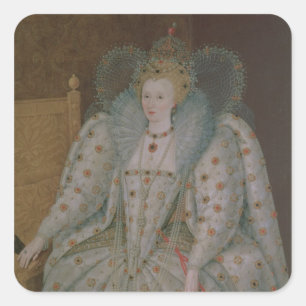 Queen Elizabeth I of England and Ireland Square Sticker