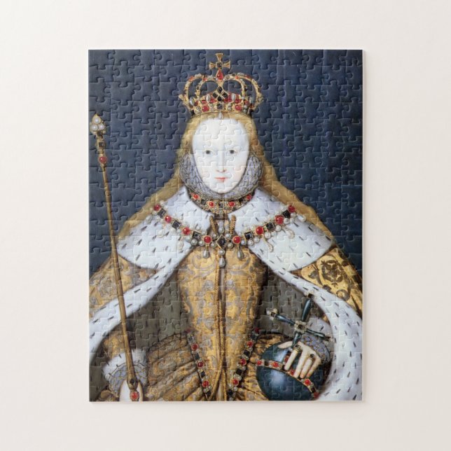 Queen Elizabeth I of England in Coronation Robe Jigsaw Puzzle (Vertical)