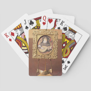 Queen Elizabeth I playing the lute (miniature incl Cards
