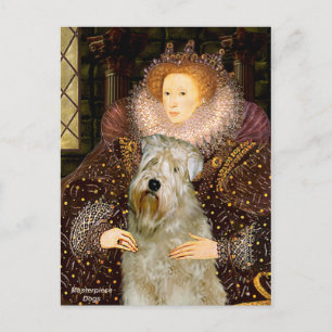 Queen Elizabeth I - Wheaten Terrier Postcard