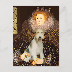 Queen Elizabeth I - Wire Fox Terrier #1 Postcard