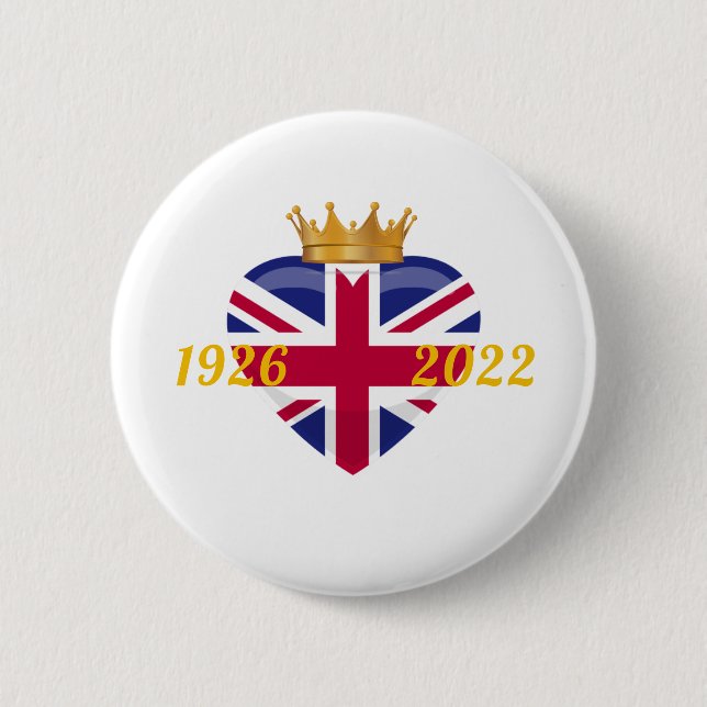 Queen Elizabeth II, 1926-2022 Button (Front)