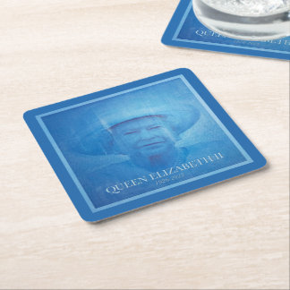 Queen Elizabeth II 1926-2022  Square Paper Coaster