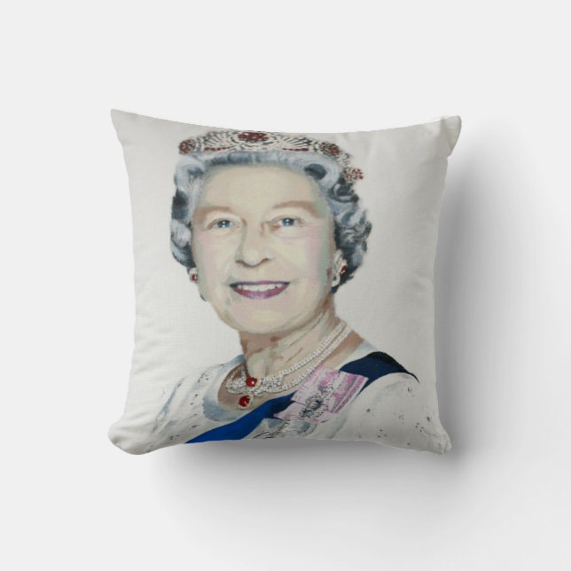 Queen Elizabeth II Cushion (Front)