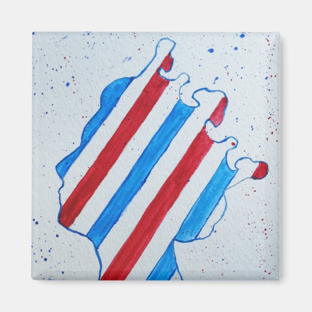 Queen Elizabeth II Jubilee Platinum England UK Magnet (Front)