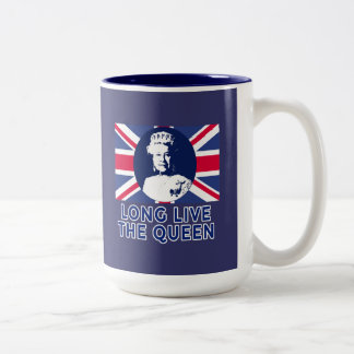 Queen Elizabeth II Long Live the Queen Two-Tone Coffee Mug