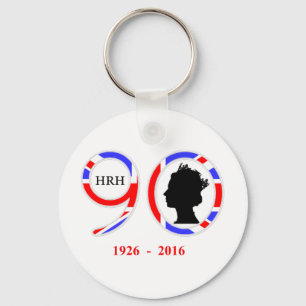 Queen Elizabeth II Of England 90th Birthday Key Ring