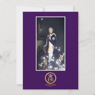 Queen Elizabeth II Portrait Invitation
