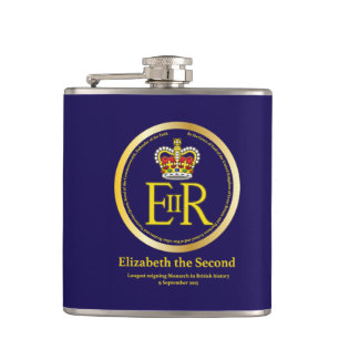 Queen Elizabeth II Reign Hip Flask