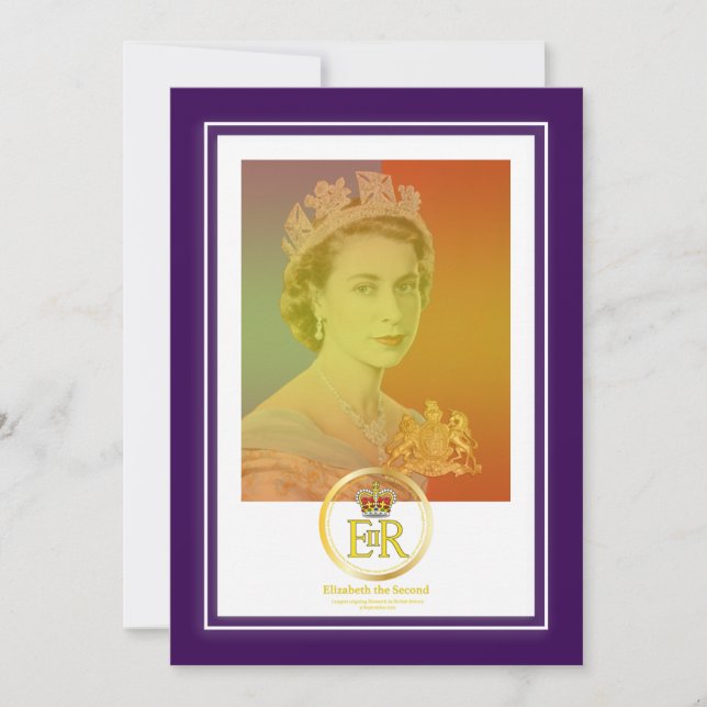 Queen Elizabeth II Reign Invitation (Front)