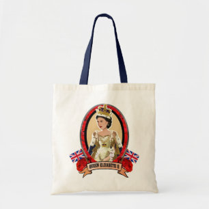 Queen Elizabeth II tote bag