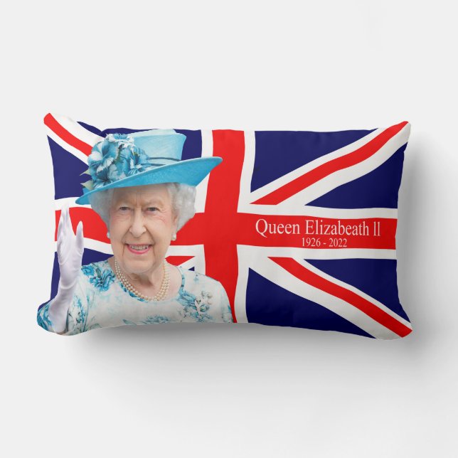 Queen Elizabeth ll Lumbar Cushion (Front)